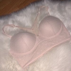 Victoria’s Secret Padded No-wire Lace Bralette